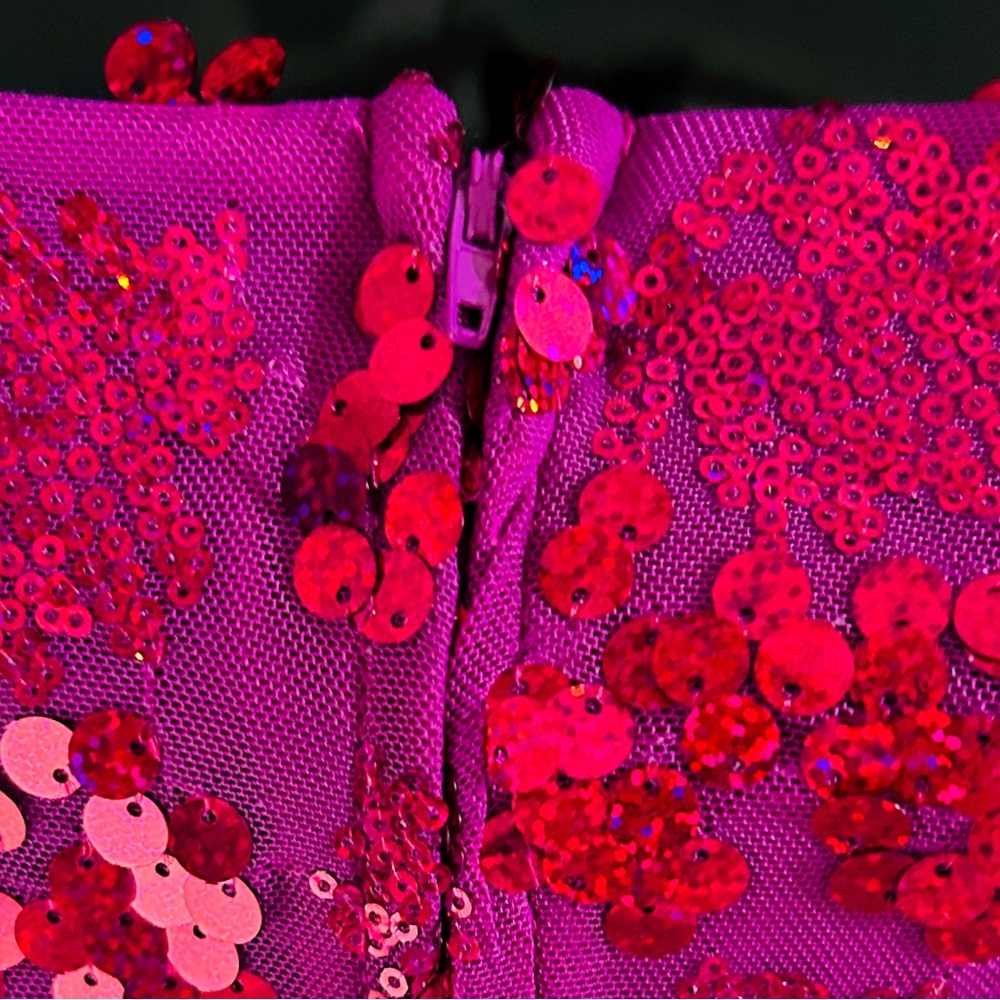 *NWT Fuchsia Sequin Dress - Picture 14 of 15